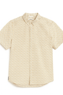 Beige Mens Casual Shirt-2