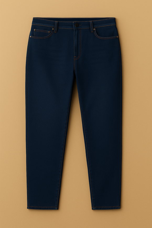 Dark Wash Basic 5 Pocket Standard Fit Jeans Darkwash