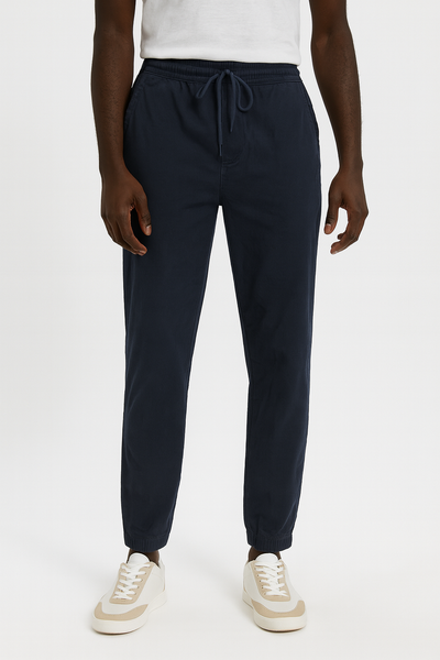 Navy Twill Jogger