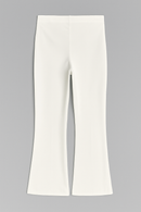 Single Pleat Wide Leg Trouser Ivory-3
