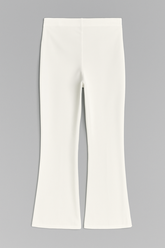 Single Pleat Wide Leg Trouser Ivory