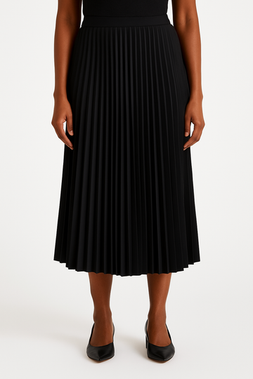 PLEATED SKIRT BLACK