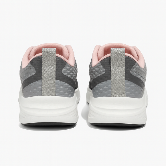 Mid Grey Mesh Lace Up Sneaker