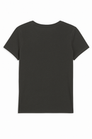 Charcoal Floral Printed T Shirt Charcoal-3