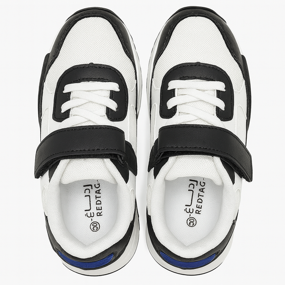 Assorted Material Block Sneaker