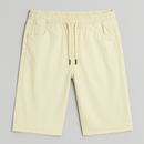 Beige Pullon Trouser Shorts-2
