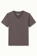 Basic Solid V Neck Tee Assorted-2