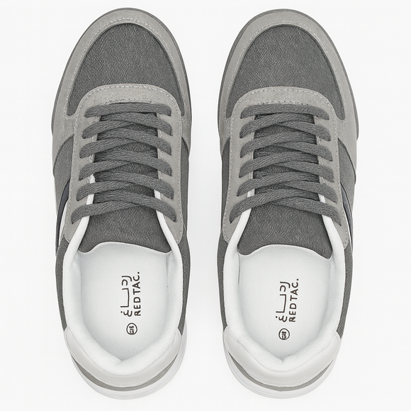 Mid Grey Stripped Sneaker