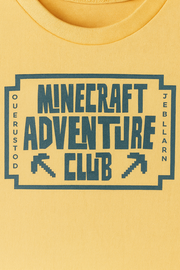 Boys Junior Minecraft Coral T Shirt Orange