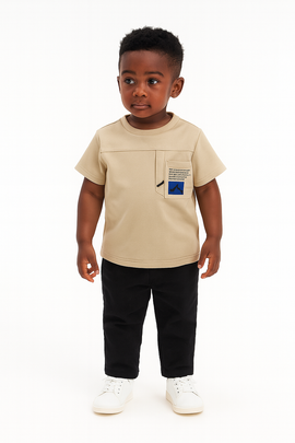 Beige Soft Feel Loose Fit T Shirt