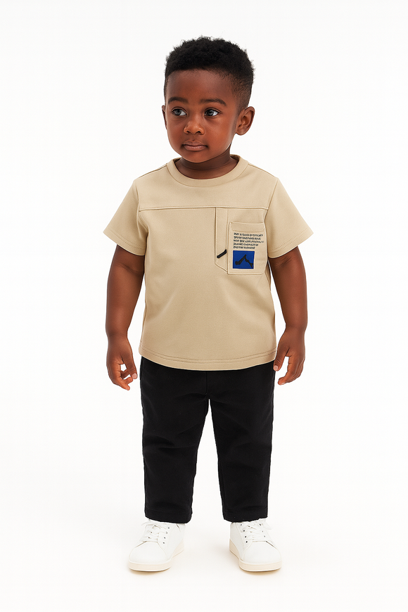 Beige Soft Feel Loose Fit T Shirt