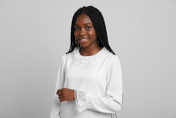 White Metallic Top White