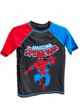 Black Spider Man Rash Guard T Shirt