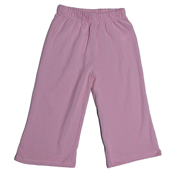 White Knit Textured Trouser White