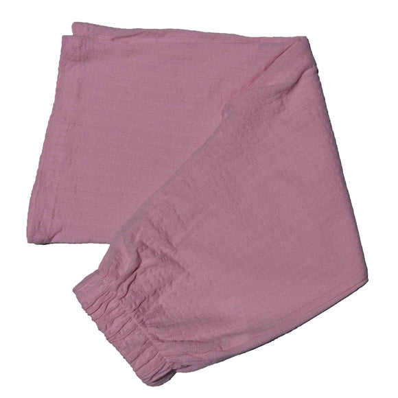 White Knit Textured Trouser White