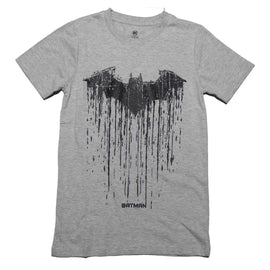 Grey Mel Batman Tee Mid Grey