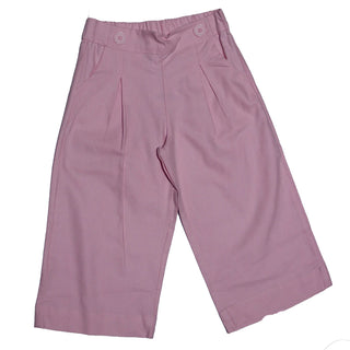 Lyocell Pink Wide Leg Trouser Pale Pink