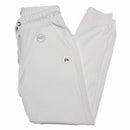 White Pique Active Pants White-2