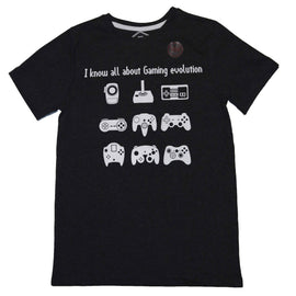 Charcoal Gaming Evolution Short Sleeve Graphic Tee Charcoal