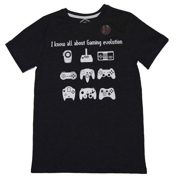 Charcoal Gaming Evolution Short Sleeve Graphic Tee Charcoal