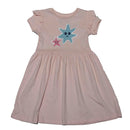Short Sleeve Single Jersey Dress With Frills Mint-1