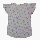 Beige Wideleg And Top Pleated Floral Pink Aop Set Beige-5