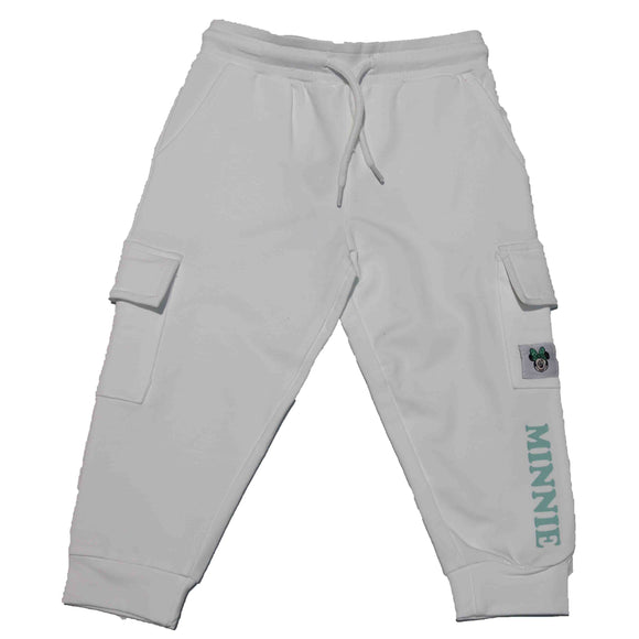 White Print Track Pant