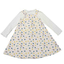 Yellow 2 Pc Dress Tshirt With Accessories-1