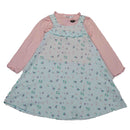 Lilac 2 Pc Dress Tshirt Set With Accessories-1