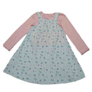 Lilac 2 Pc Dress Tshirt Set With Accessories-2