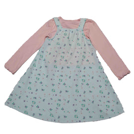 Lilac 2 Pc Dress Tshirt Set With Accessories - 0