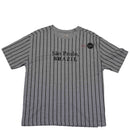 Grey Brazil Stripe Oversize Tshirt-1
