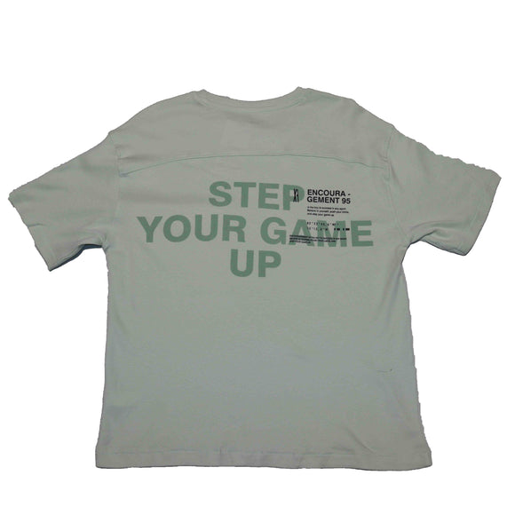 Green Front And Back Print Oversize Tshirt