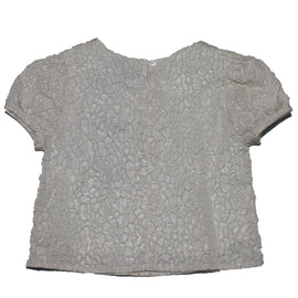 Beige Textured Blouse - 0