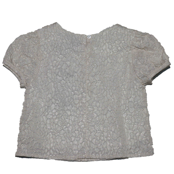 Beige Textured Blouse