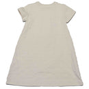 Beige Knit Dress With Bow-2