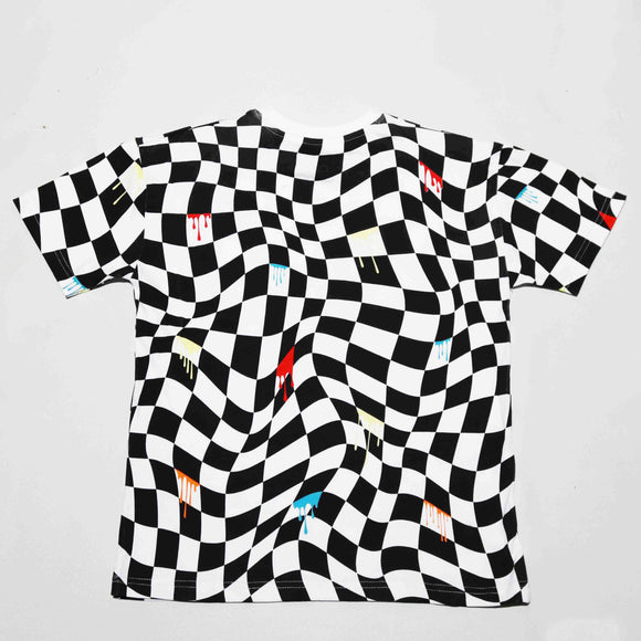 Black And White Print Oversize Tshirt