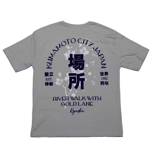 Grey Print Oversize Tshirt