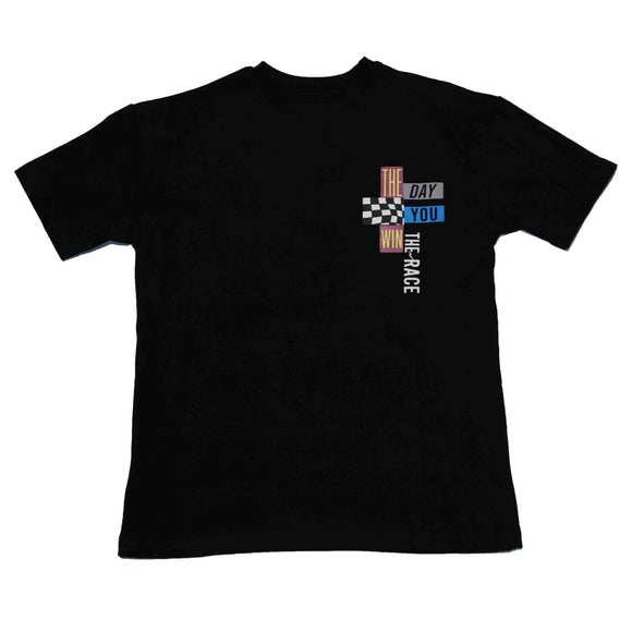 Black Oversize Hd Print Tshirt