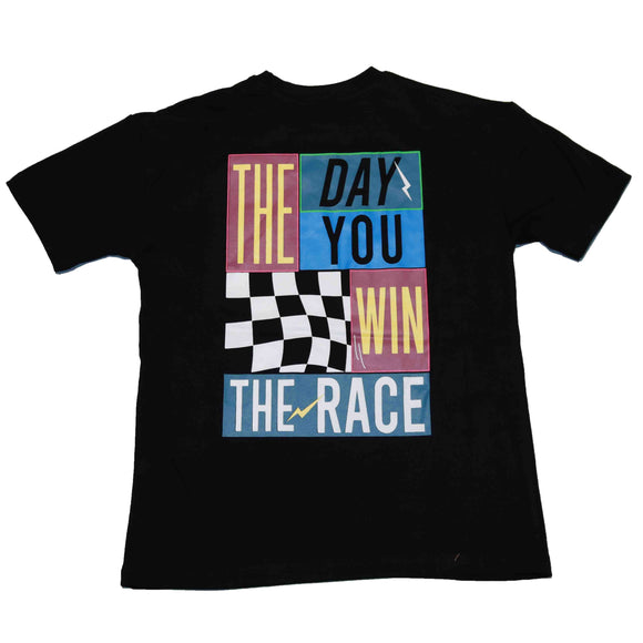 Black Oversize Hd Print Tshirt