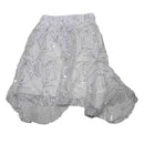 White and silver Sequin Mesh Skirt-1