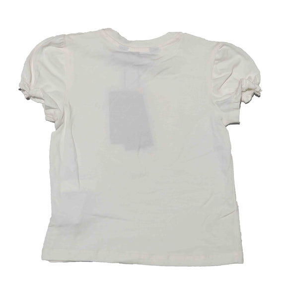 Pink Lace Skirt With White Tshirt Set