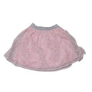 Pink Lace Skirt With White Tshirt Set-3