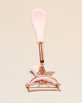 Pink Eyelash Curler With Tweezer - 0