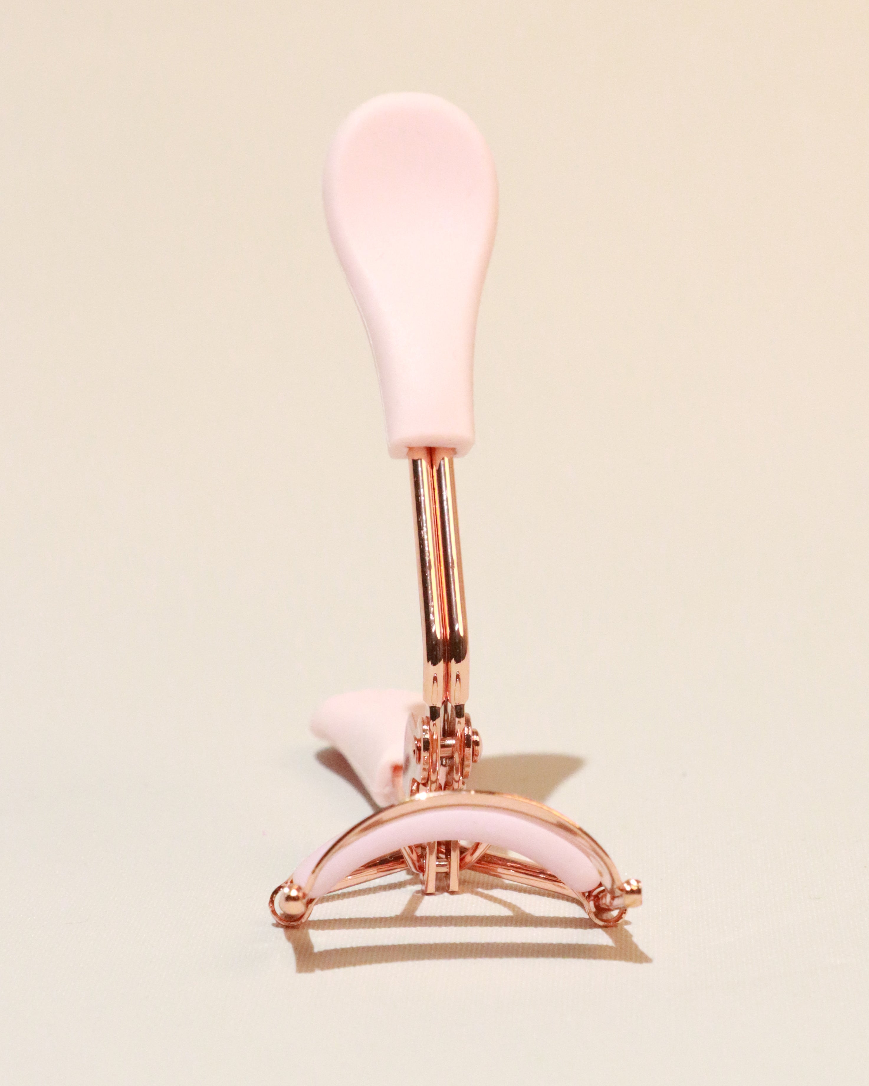 Pink Eyelash Curler With Tweezer - 0