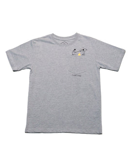 Grey Mel Camp Fire Pocket Tee