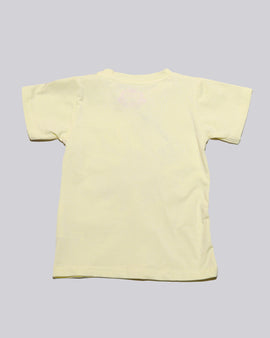 Yellow Placement Pritn With Chiffon Work T Shirt - 0