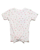 White Aop Cherry Print T-1