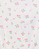 White Aop Cherry Print T-3