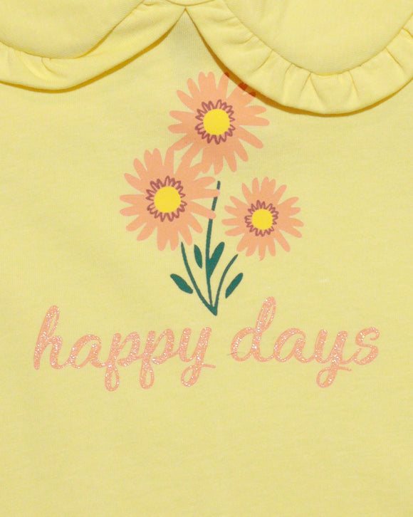 Yellow Peterpan Collar Blouse